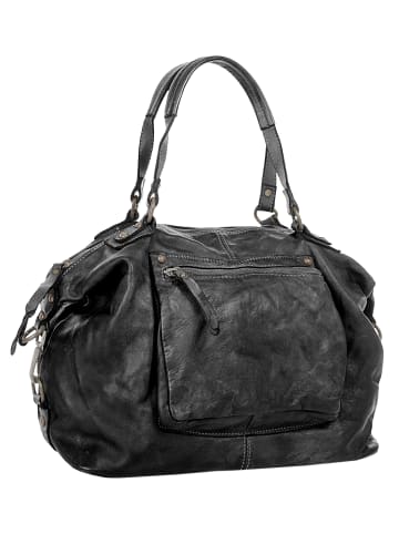 X-ZONE Shopper echt Leder in schwarz