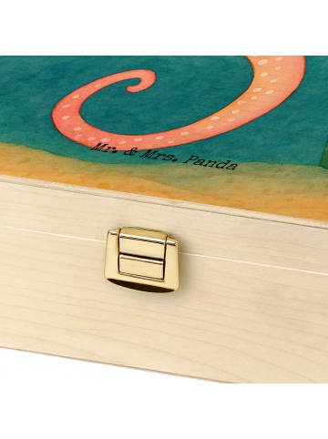 Mr. & Mrs. Panda Teedose Tintenfisch Design mit Spruch in Weiß