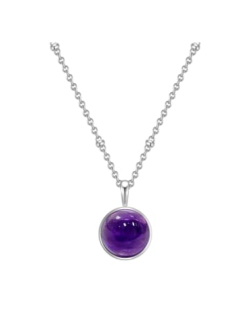 Glanzstücke München Halskette aus Sterling Silber mit Amethyst in silber