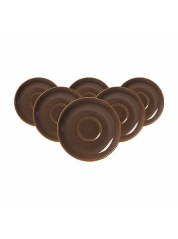 Ritzenhoff & Breker 6er Set Espressountertassen Sahara ø 11,5 cm in Dunkelbraun