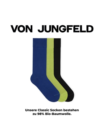 von Jungfeld Classic Socken-Set Signature Innenbund in Split