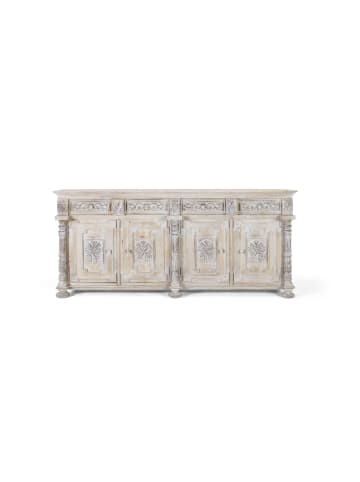 Giner y Colomer Sideboard mit 4 Schubladen und 4 Türen aus Mangoholz in White