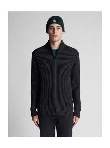 North Sails Jacke aus Baumwolle und Wolle in Grau