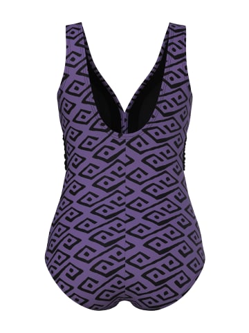 Ulla Popken Badeanzug in violett