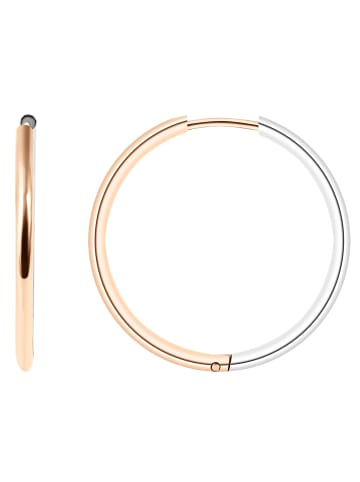 Adeliás Damen Ohrringe – Creole aus Edelstahl in gold