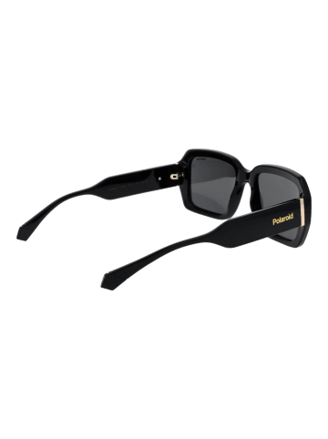 Polaroid Unisex Sonnenbrillen Rechteck Schwarz