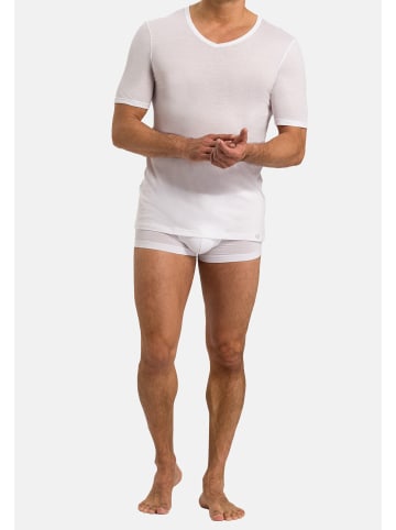 Hanro Unterhemd / Shirt Kurzarm Ultralight in Weiß