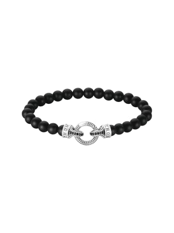Thomas Sabo Armband Obsidian-Beads in silber, schwarz