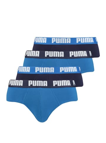 Puma Bodywear Slips 4er Pack in Navy / Blau