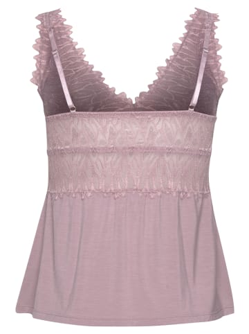 LASCANA Spitzentop in mauve