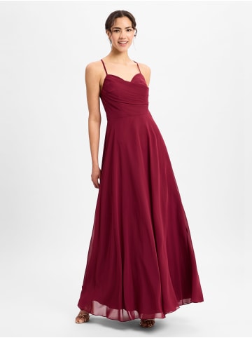 Marie Lund Damen Abendkleid in bordeaux - 0001