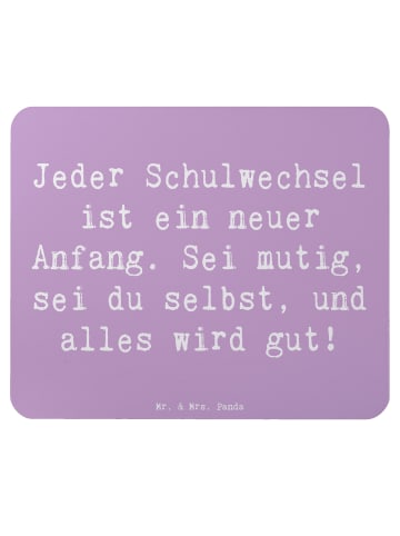 Mr. & Mrs. Panda Mousepad Spruch Einen Schulwechsel bewältigen m... in Lavendeltraum