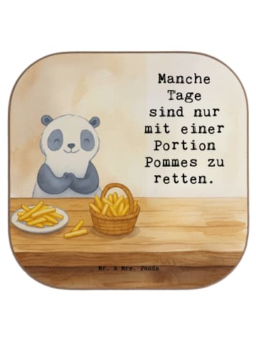 Mr. & Mrs. Panda Tischuntersetzer Panda Pommes Gebet Design mit ... in Weiß