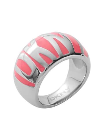 DKNY Ring in Silber/Pink 