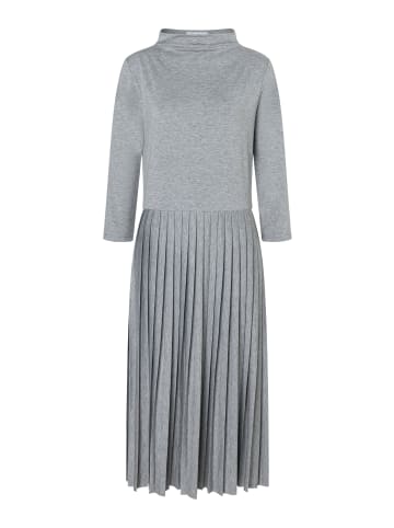 More & More midilanges Shirt-Schlupfkeid, plissiert in warm grey melange
