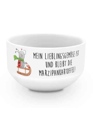 Mr. & Mrs. Panda Müslischale Smörle Rodeln mit Spruch in Weiß