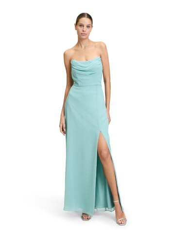 Vera Mont Abendkleid mit Wasserfallausschnitt in Bright Jade