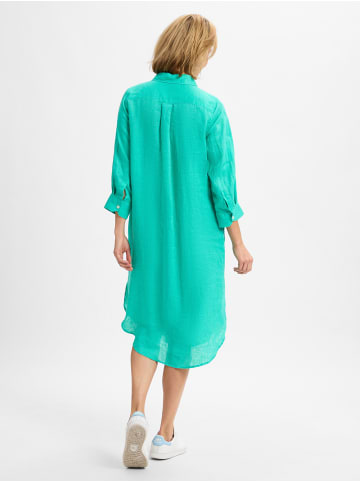 Marie Lund Leinenkleid in smaragd - 0004