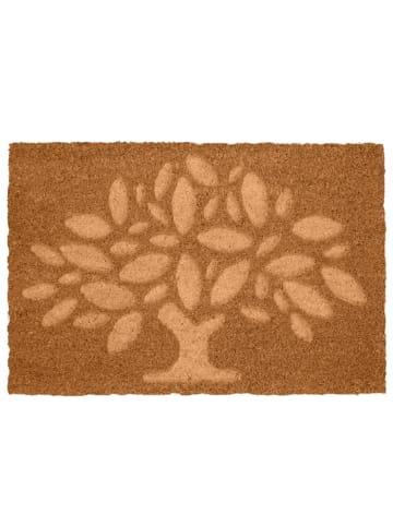 relaxdays Fußmatte "Baum" in Natur - 60 x 40 cm
