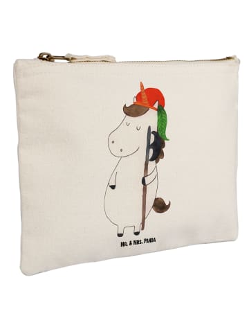 Mr. & Mrs. Panda Kosmetiktasche Einhorn  ohne Spruch in Weiß