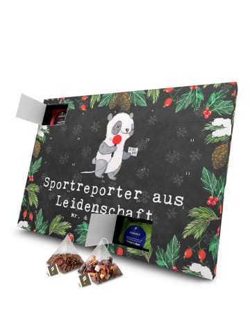 Mr. & Mrs. Panda Tee Adventskalender Sportreporter Leidenschaft ... in Kreidetafel