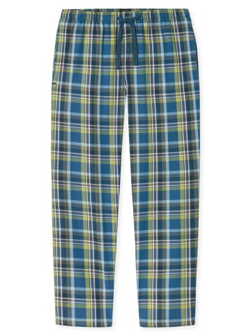 Schiesser Pyjamahose Mix Relax in oliv, blau