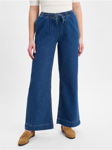 OPUS Wide-Fit-Jeans Miva palazzo french in medium stone