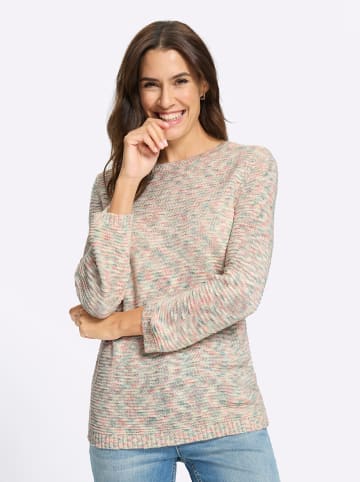 WITT WEIDEN Rundhals-Pullover in ecru-meliert