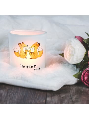 Mr. & Mrs. Panda Glas Teelichthalter Fuchs Bester Halbbruder der... in Transparent
