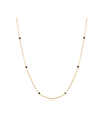 Elli Halskette für Damen in Schwarz