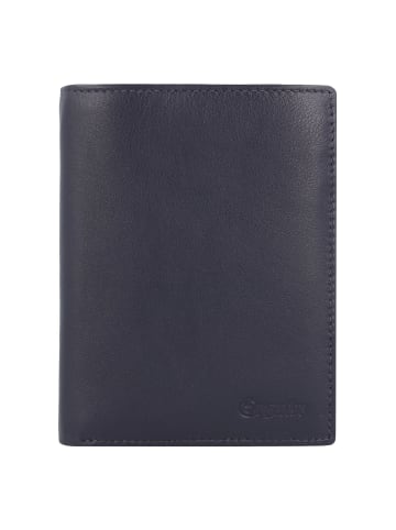 Esquire Viktoria Geldbörse RFID Leder 10 cm in blau