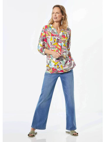 GOLDNER Tunikabluse mit 3/4-Ärmeln in bunt / gemustert