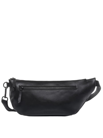 FEYNSINN Leder-Hüfttasche echt Leder Hip Bag groß | Ledertasche schwarz NORI in schwarz