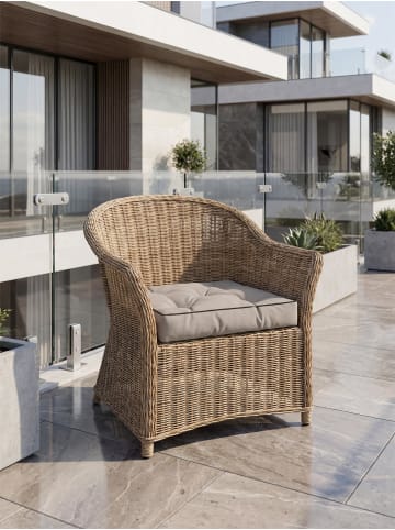 Aspero Stuhlkissen 50x50 cm Valletta in Beige