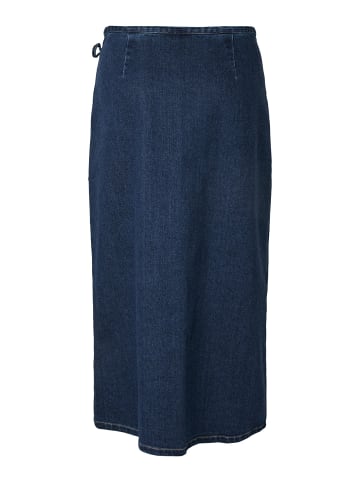 Pieces Jeansrock in Dark Blue Denim
