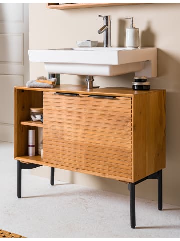 home24 Massiver Waschbeckenunterschrank HEDY in Akazie