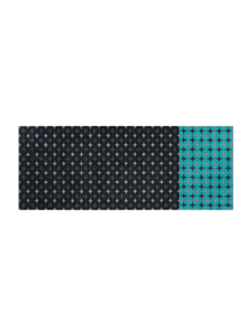 Kurzflor Teppich Lara Mat 50 in Anthrazit Blau