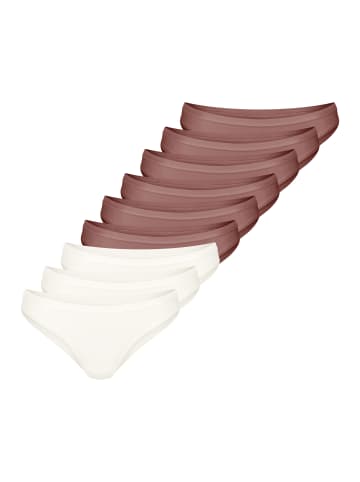 Sloggi Mini Slip GO Daily Cotton in Braun / weiß