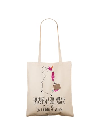 Mr. & Mrs. Panda Shopper Einhorn Koffer mit Spruch in Creme