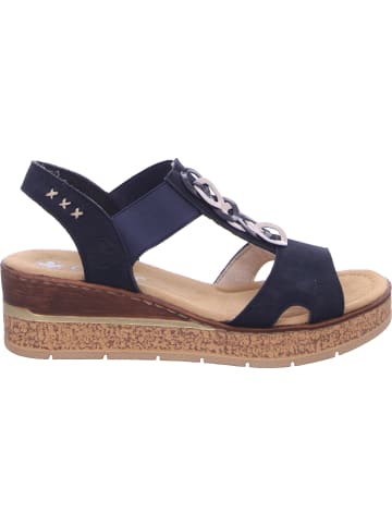 rieker Keilsandalette in blau