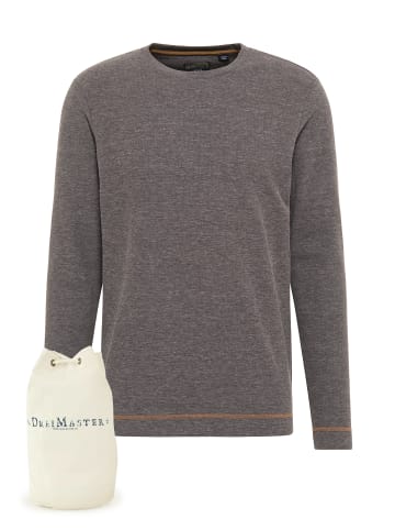 DreiMaster Vintage Longsleeve + Shopping Bag - Set in Grau