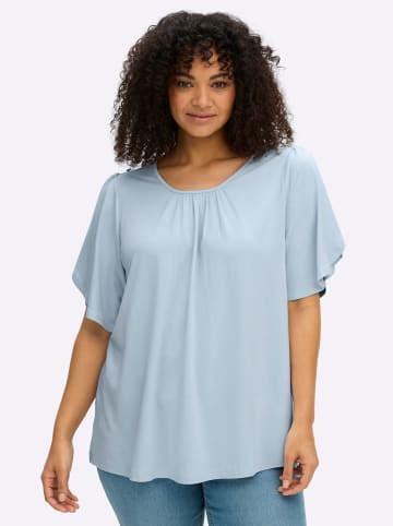 sheego Shirt in hellblau