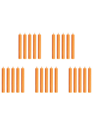 Butlers Stabkerze RAINBOW 25er-Set in Orange