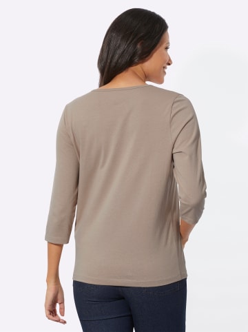Sieh an! 3/4-Arm-Shirt in sesam-champagner