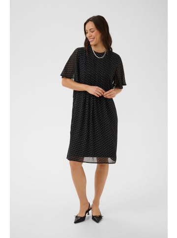 SAINT TROPEZ Kleid SabatinaSZ Gerade Passform in Black Turtledove Tiny Dots