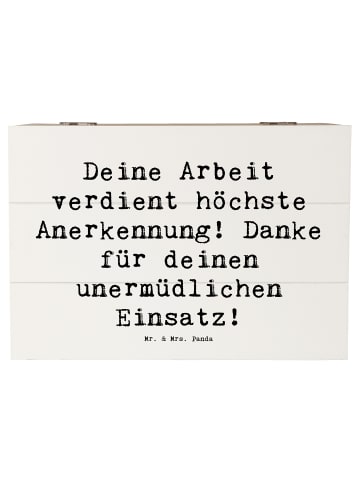 Mr. & Mrs. Panda Box Spruch Danke Pflegekraft mit Spruch in Weiß