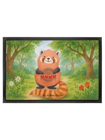 Mr. & Mrs. Panda fußmatte Roter Panda Design ohne Spruch in Weiß