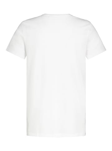 Eight2Nine Bequemes Kurzarm T-Shirt Fotodruck Casual in Weiß-3