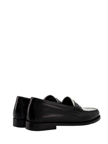 G.H. Bass & Co. Loafer Weejuns Penny in Black and White Leather