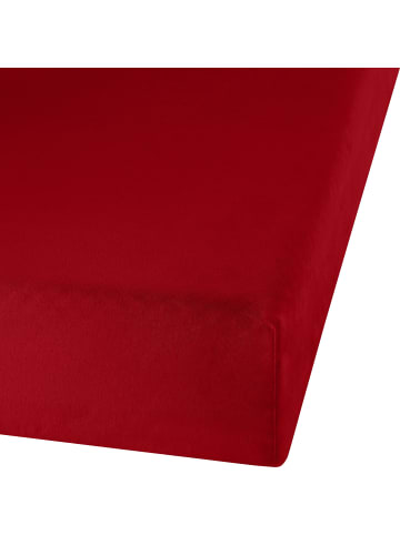 Erwin Müller Biber Spannbettlaken Garmisch in bordeaux